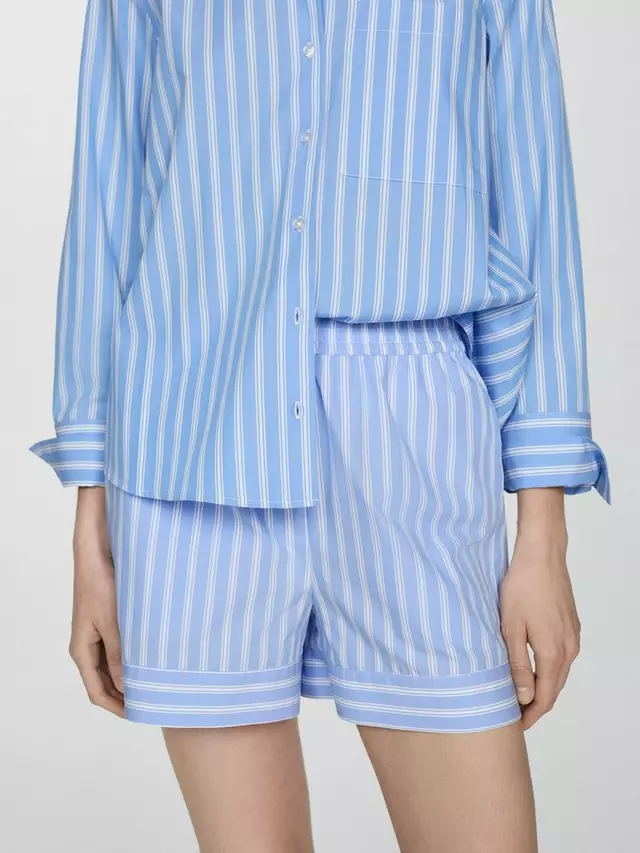

Шорты Mango Pop Stripe, синий