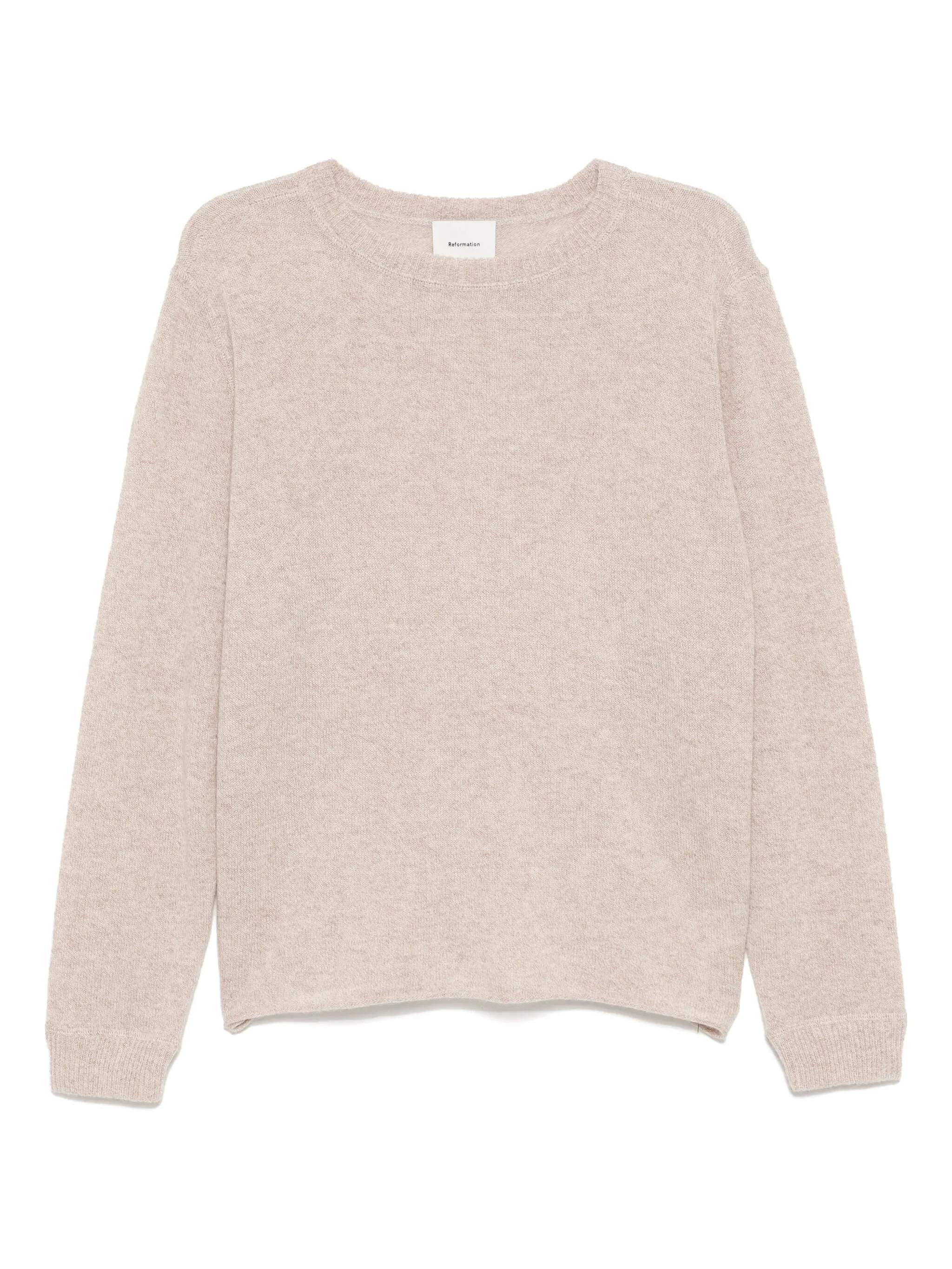 

Кашемировый топ свободного кроя Reformation, бежевый