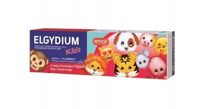 

Зубная паста Elgydium Emoji Kids для детей с освежающим вкусом клубники 3-6 лет, 50 мл Pierre Fabre