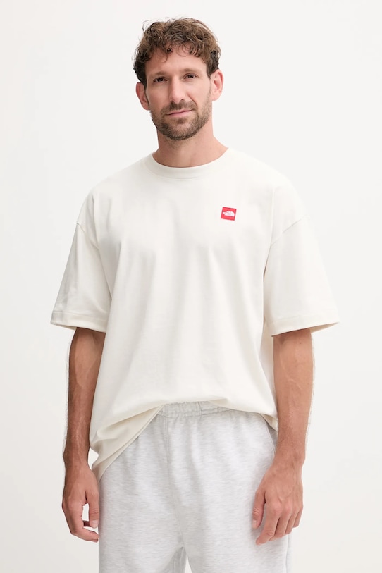 

Хлопковая футболка Redbox The North Face, бежевый