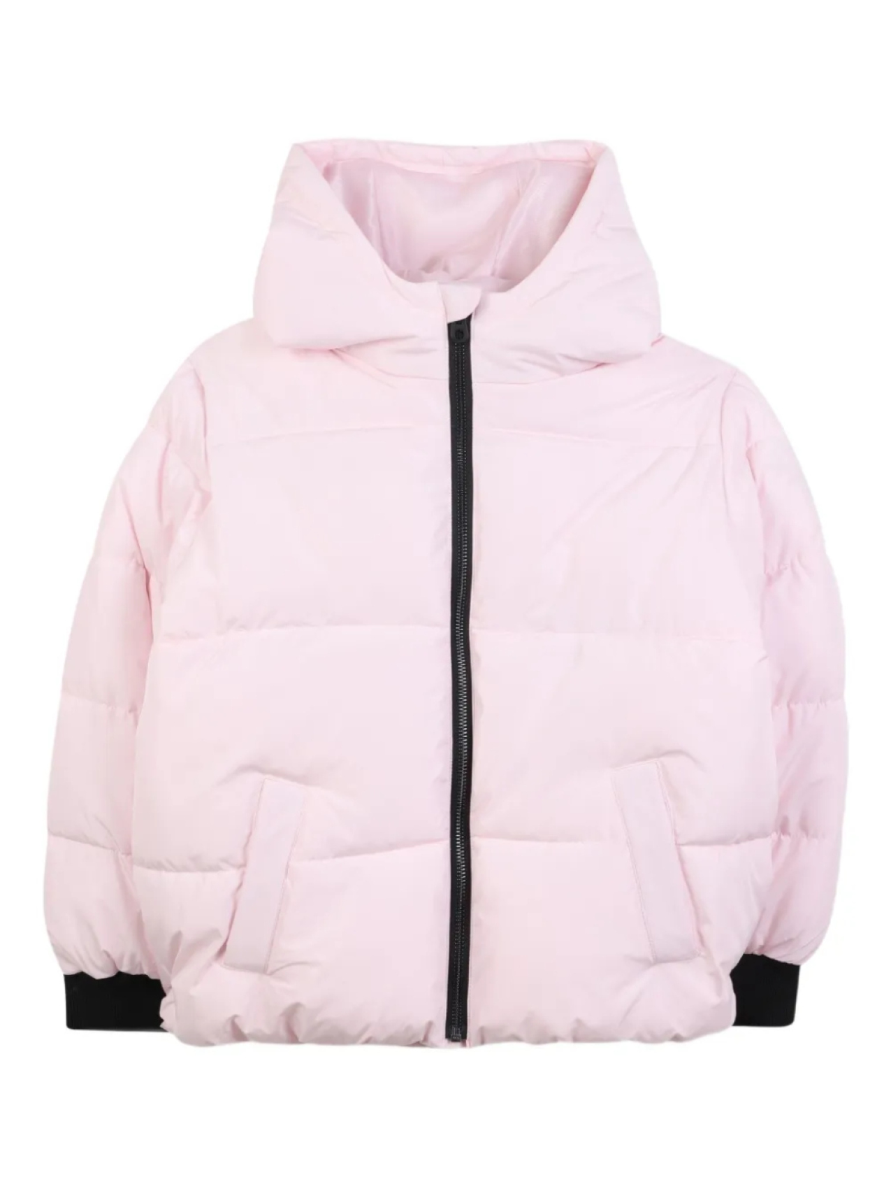 

Marc Jacobs Kids пуховик с капюшоном, розовый