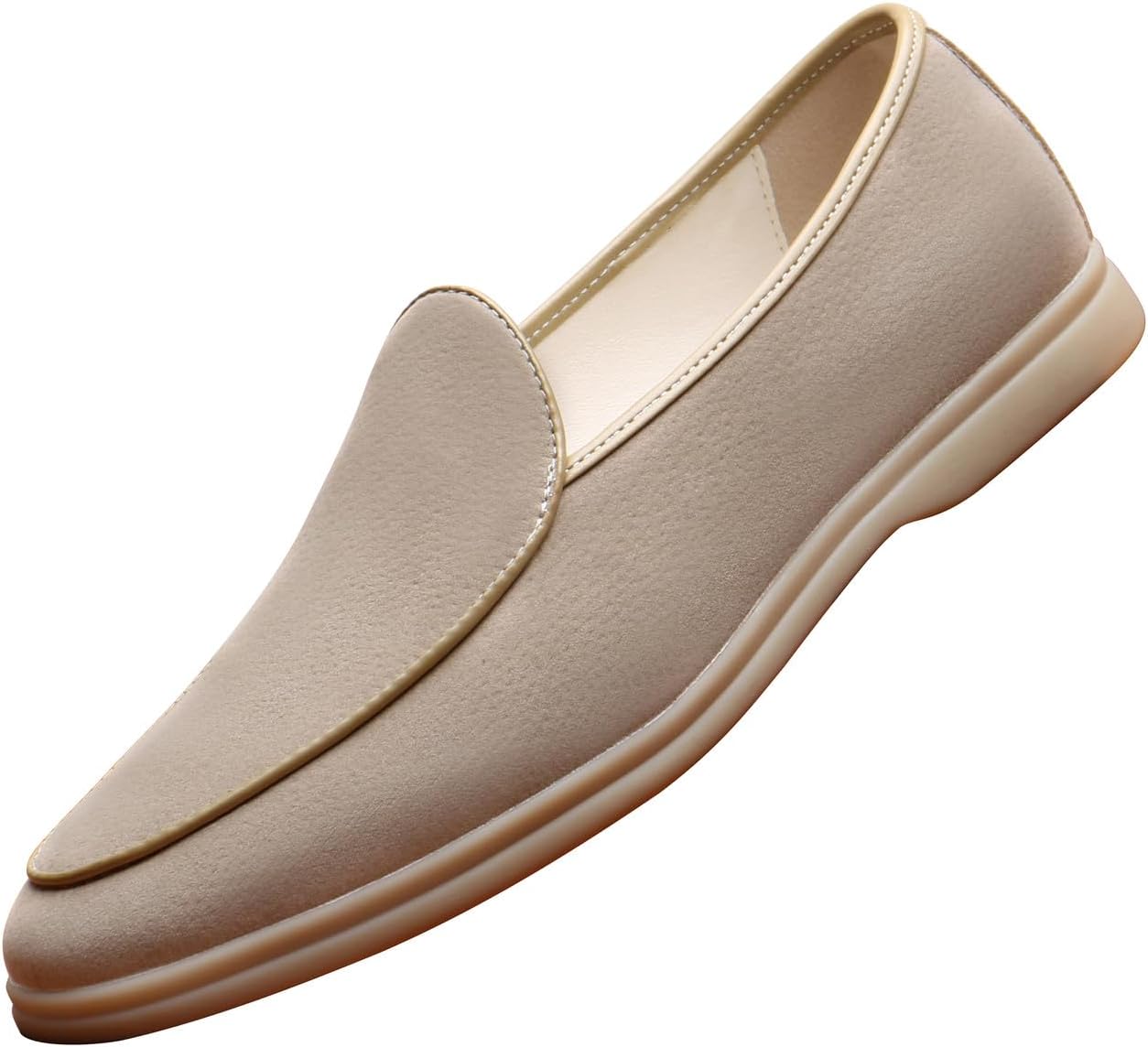 

Мужские лоферы Santimon, слипоны, повседневные замшевые лоферы, модные свадебные, вечерние и туфли для мужчин, хаки