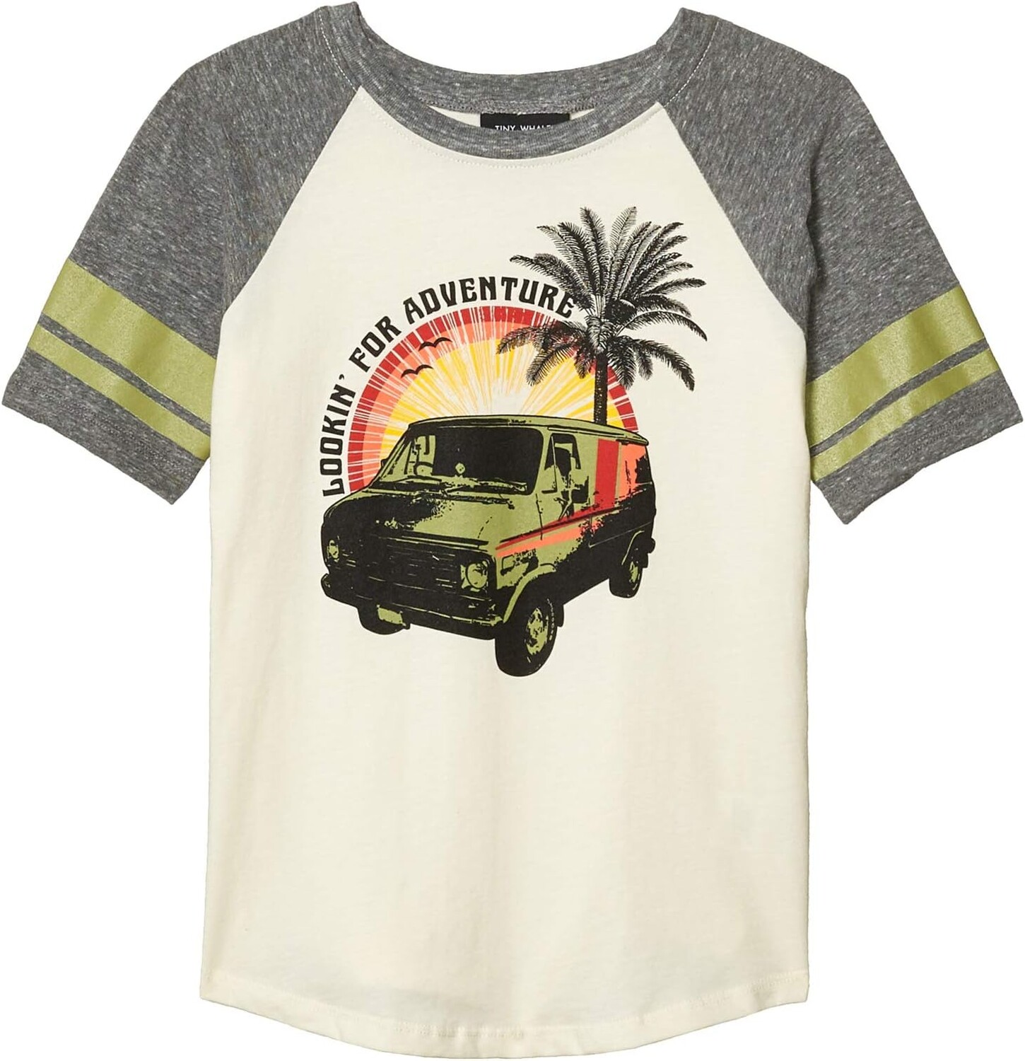 

Футболка Tiny Whales Lookin' For Adventure Tee, цвет Natural/Tri Gray