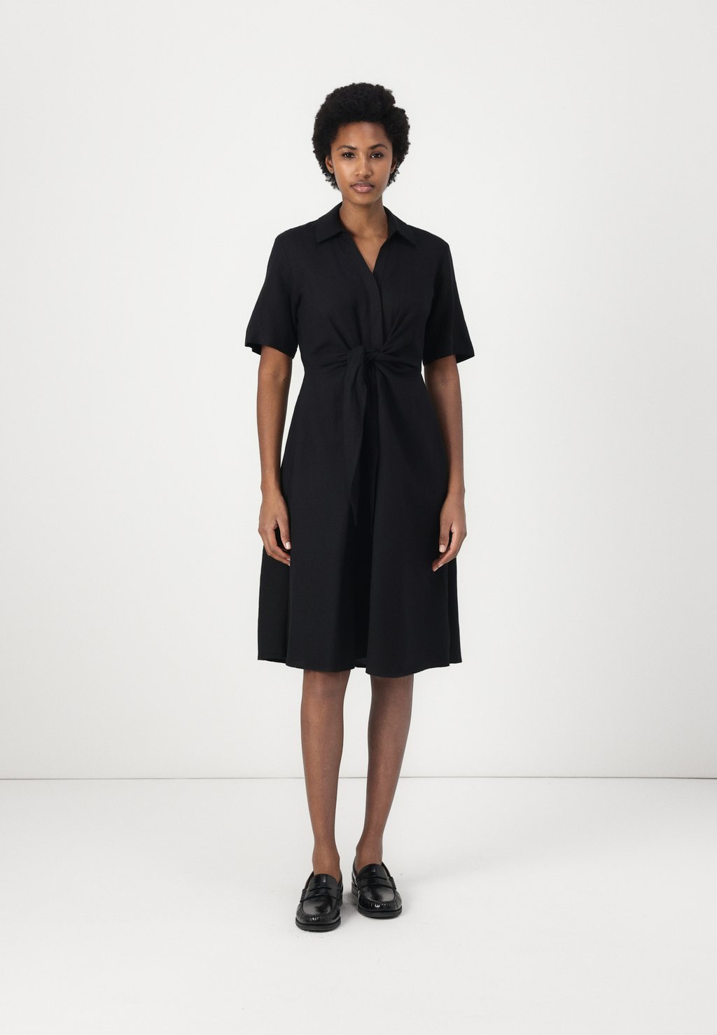 

Платье-рубашка KNOTTED DRESS Tommy Hilfiger, черный