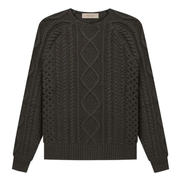 

Свитер fw22 cable knit 'off black' Fear Of God Essentials, черный