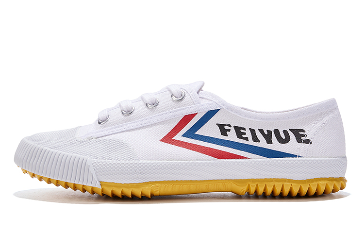 Легкие низкие матерчатые кроссовки Unisex Feiyue, бело-синие