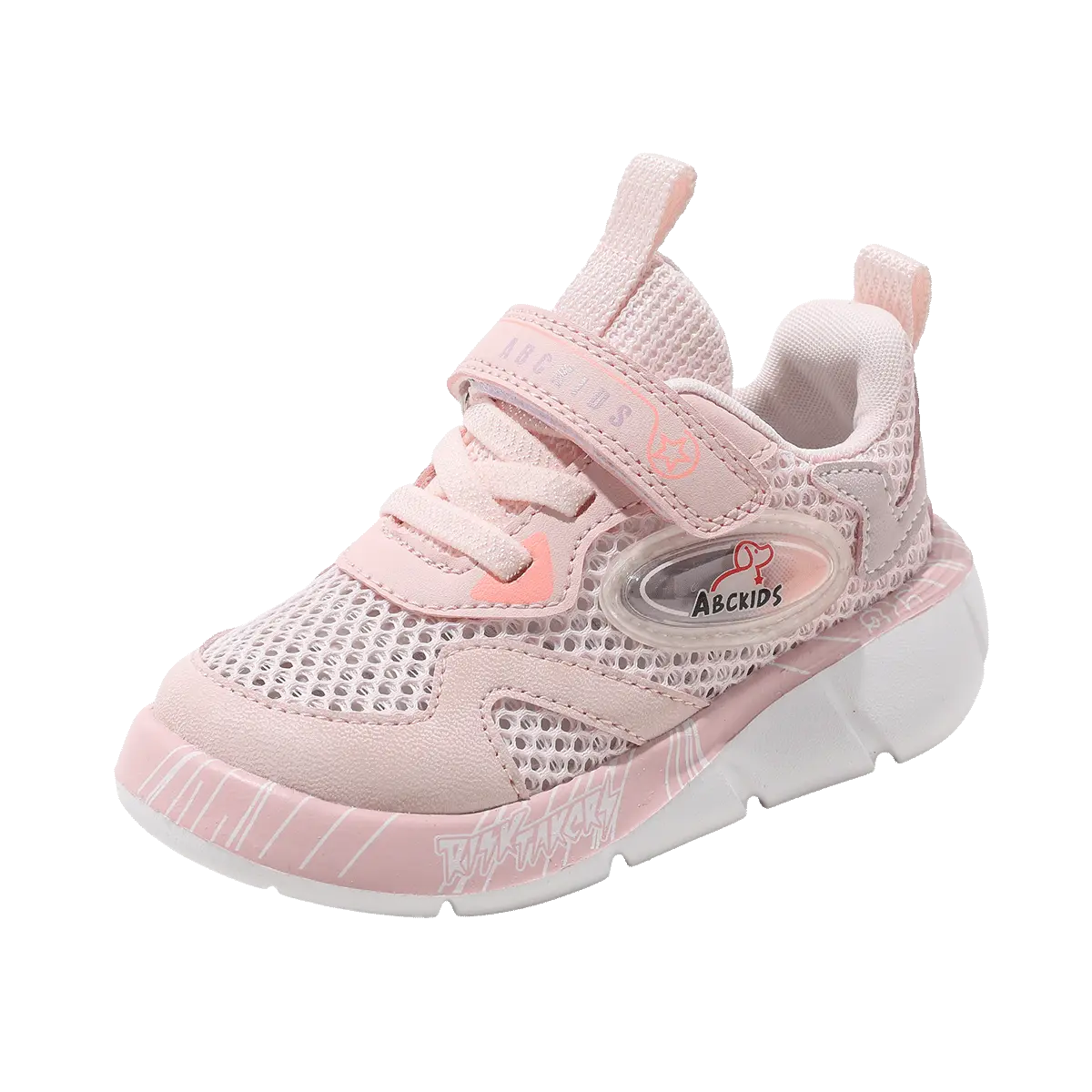 

Износостойкие, легкие, амортизирующие, низкие детские кроссовки для младенцев и малышей ABC KIDS, белый/розовый