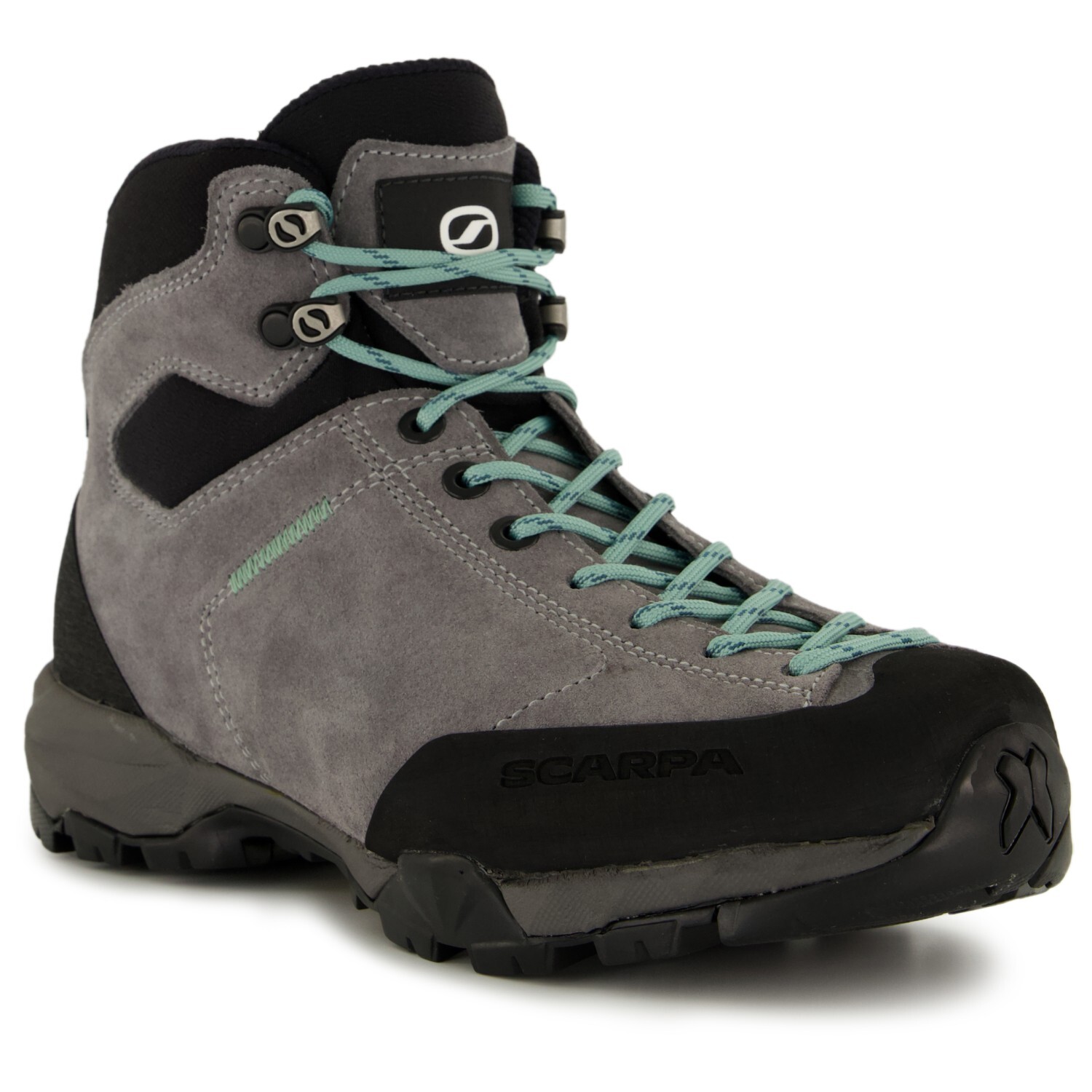 Ботинки для прогулки Scarpa Women's Mojito Hike GTX Wide, цвет Smoke/Jade — фото 2