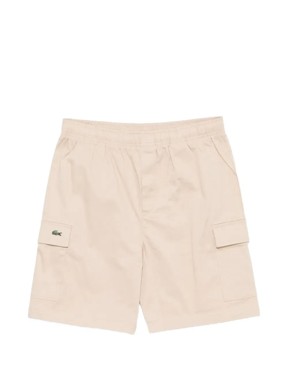 Шорты-карго с нашивкой-логотипом Lacoste Kids, бежевый