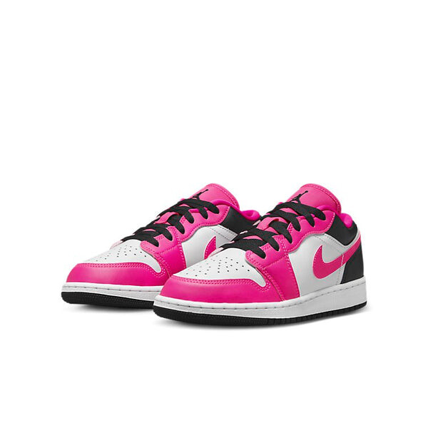 Кроссовки (GS) Air Jordan 1 Low 'Fierce Pink', розовый — фото 2