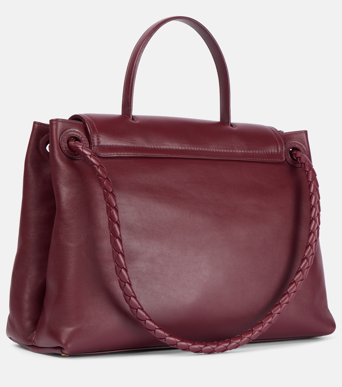 Ciao Ciao сумка из кожи среднего размера Bottega Veneta, Barolo-M Brass — фото 4