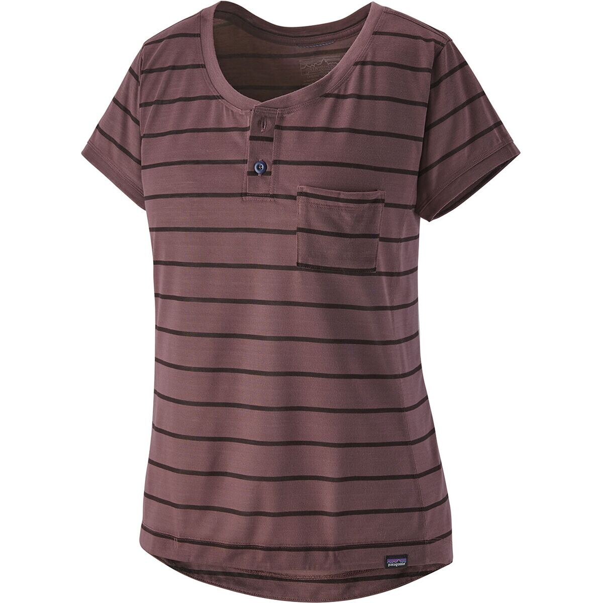 

Велосипед capilene cool trail bike henley Patagonia, цвет furrow stripe/dusky brown