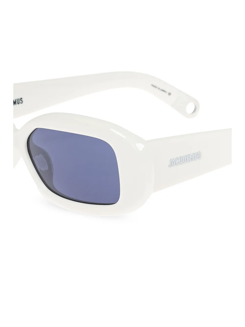 Солнцезащитные очки Les Lunettes Rond Carré Jacquemus, белый — фото 3