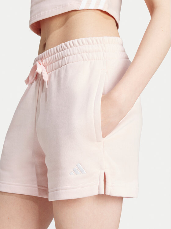 Спортивные шорты loose fit Essentials Small Logo JH3683 Adidas, розовый — фото 3