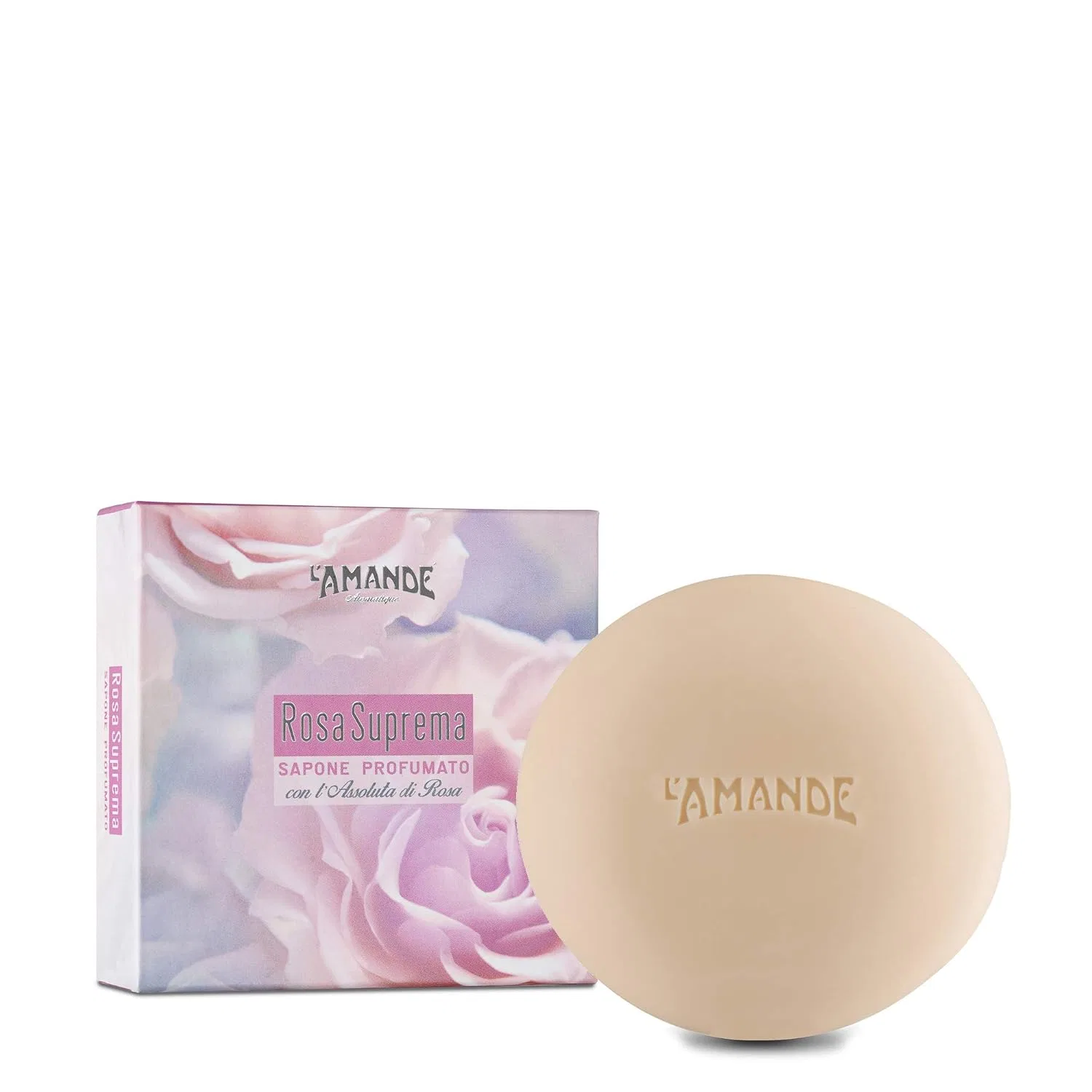 Ароматизированное мыло La Amande Rosa Suprema в подарочной коробке, 150 г L'Amande