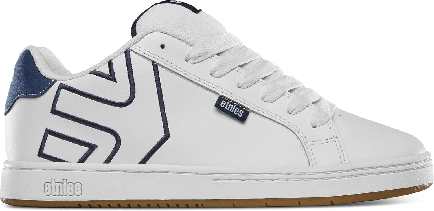 Кроссовки Etnies Fader Classic Skate Heritage Style с модным объемным дизайном, усиленной подошвой Cupsole и мягкой подкладкой, для повседневной носки, White Navy