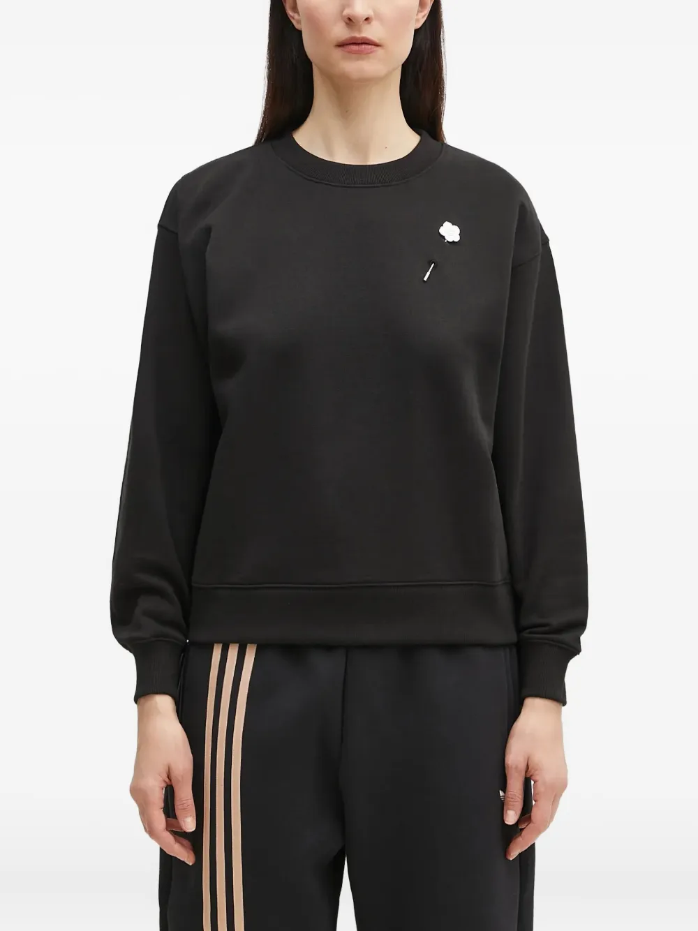 

Толстовка с цветочными булавками KENZO, черный