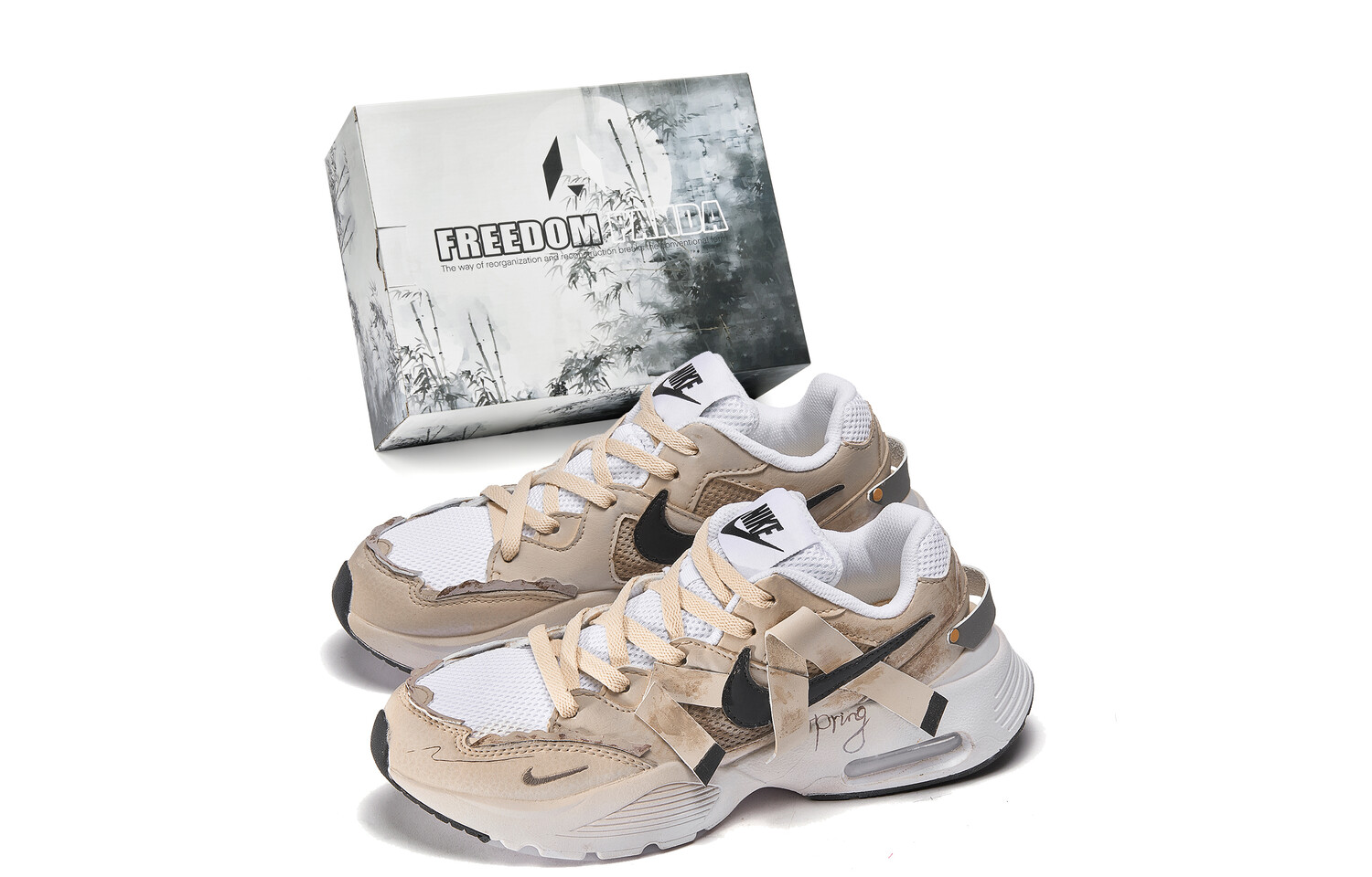 

Кроссовки Air Max Fusion женские с низким верхом, черные/белые Nike