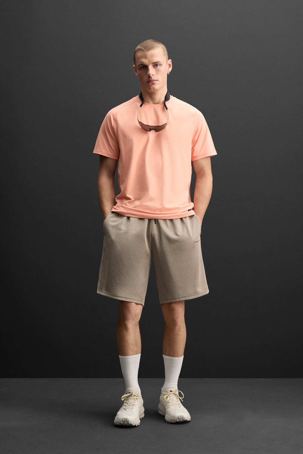 

Футболка для базовых тренировок ZARA, цвет light salmon-pink