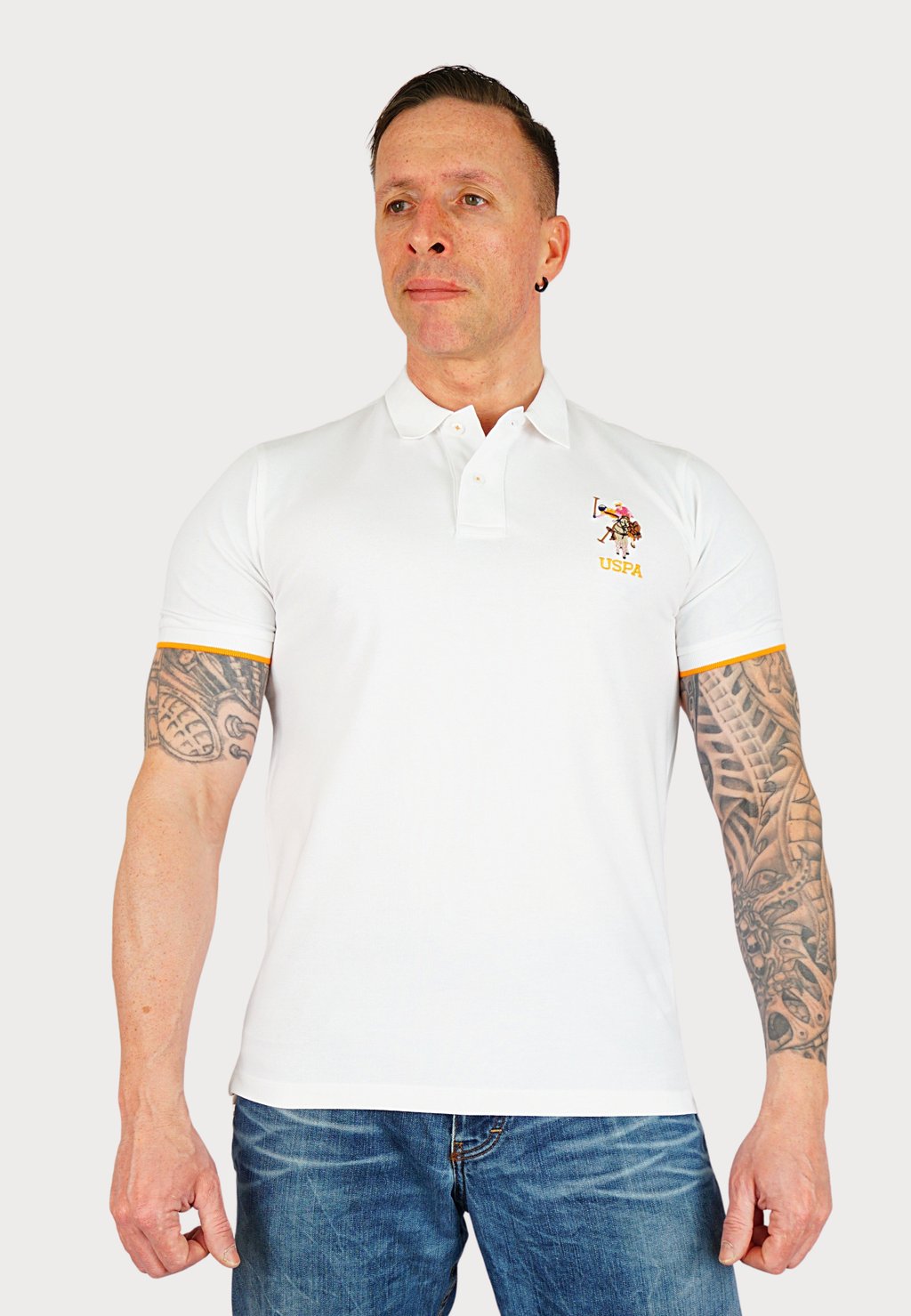 

Рубашка поло KURZARM BUNTER REITER U.S. Polo Assn., белый