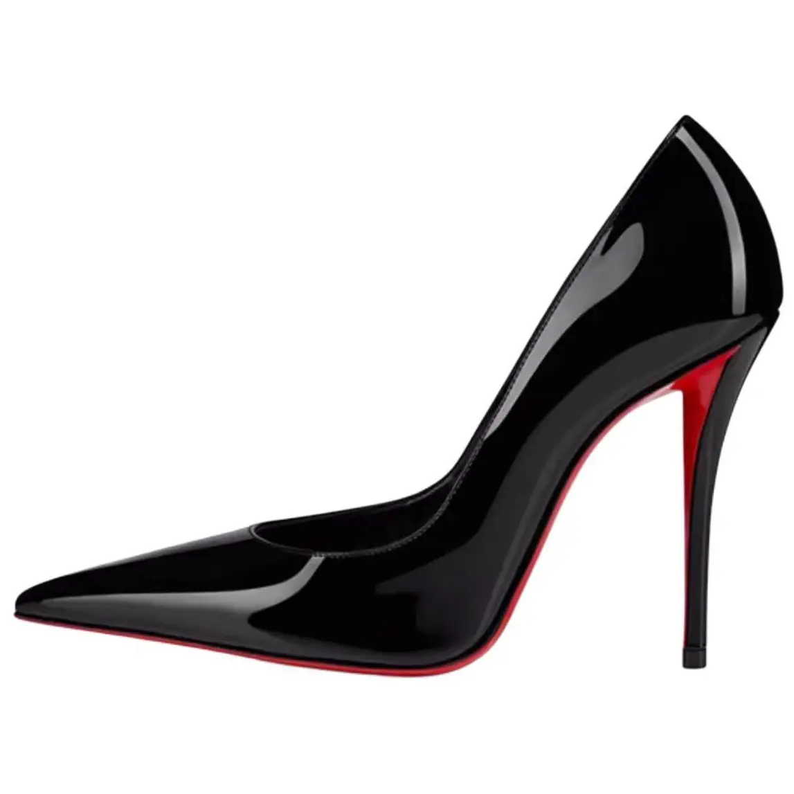 Christian Louboutin Туфли Miss Z 100 мм, черные, из лакированной телячьей кожи, женские