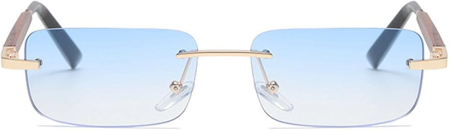 

Солнцезащитные очки Willochra без оправы, прямоугольной формы, для женщин и мужчин, 2025 год, роскошные винтажные очки в стиле панк с маленькой оправой, модные солнцезащитные очки для мужчин, C2