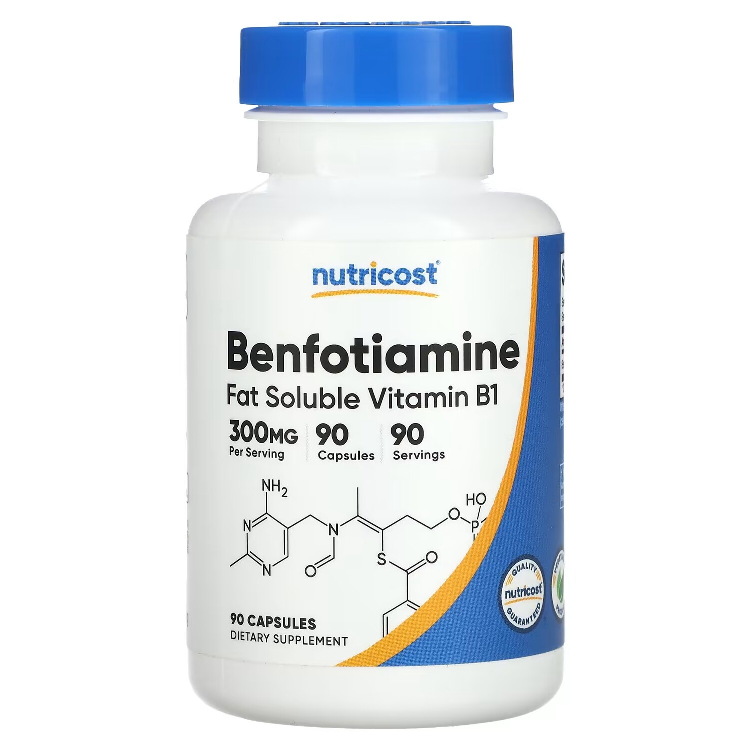 

Бенфотиамин Nutricost вегетарианский продукт, 90 капсул