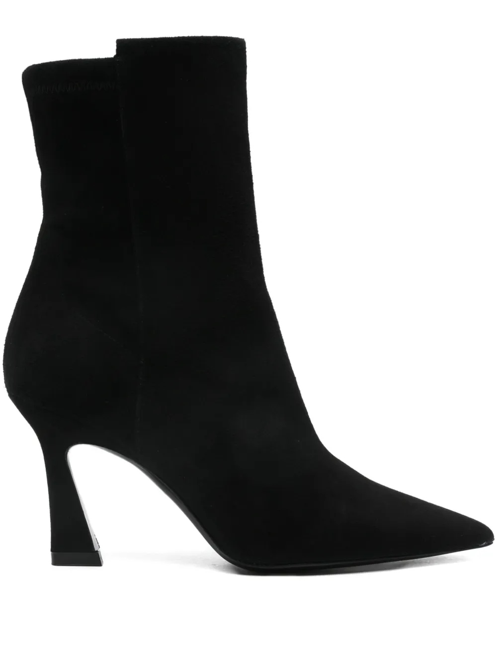 Замшевые ботильоны Stuart Weitzman, черный
