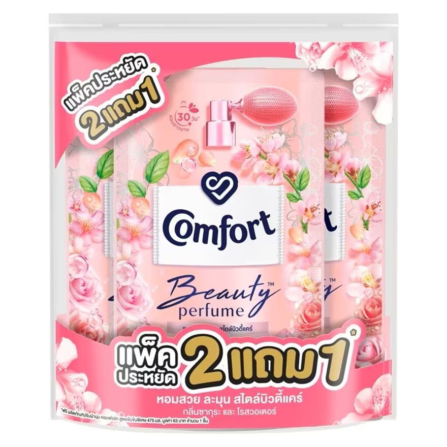 

Comfort Смягчитель парфюмерии Beauty Sakura Rosewater 475 мл (2+1), Pink