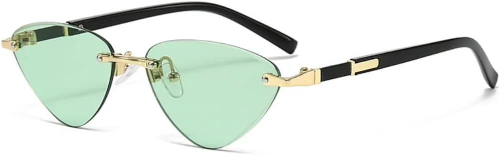 

Солнцезащитные очки без оправы «кошачий глаз», модные популярные очки для женщин и мужчин, маленькие эллиптические солнцезащитные очки для женщин и мужчин SZVVBKK, 5