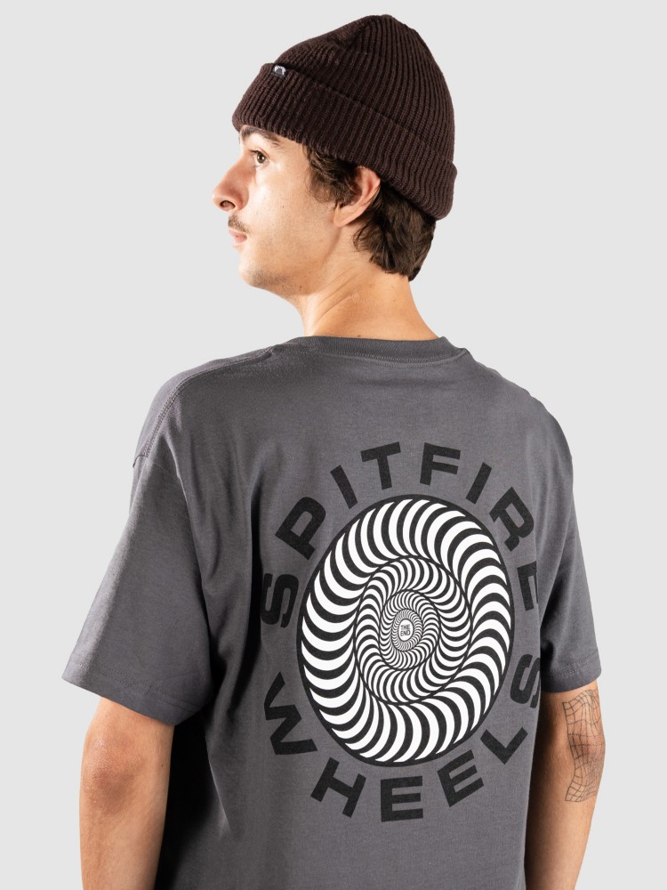 

Футболка Spitfire Classic '87 Swirl Fill T-Shirt, charcoal w/ black & whit, Черный, Футболка Spitfire Classic '87 Swirl Fill T-Shirt, charcoal w/ black & whit