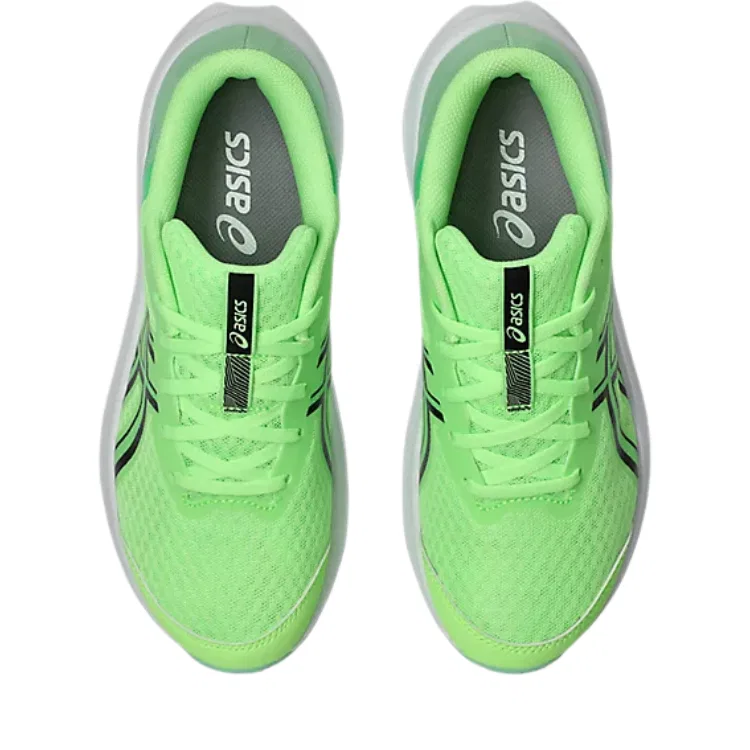 Кроссовки детские Patriot 14 Synthetic Leather Cushioning Low top Running Shoes ASICS, Glowing Green/Black — фото 4