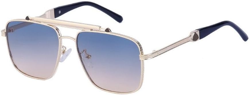 

LVTFCO Модные ретро-солнцезащитные очки для женщин в стиле панк с металлической оправой, для мужчин и для вождения на открытом воздухе, защита от УФ-излучения UV400, 4