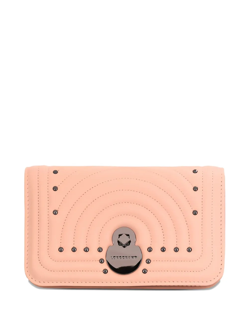 

Стеганый кошелек на цепочке с заклепками Longchamp, розовый
