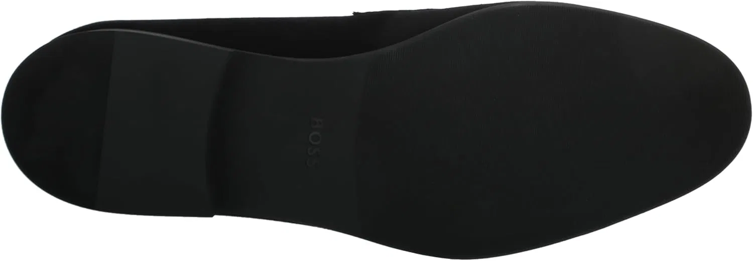 Лоферы замшевые BOSS Smooth Suede Slip on Loafers, темно-синий — фото 4