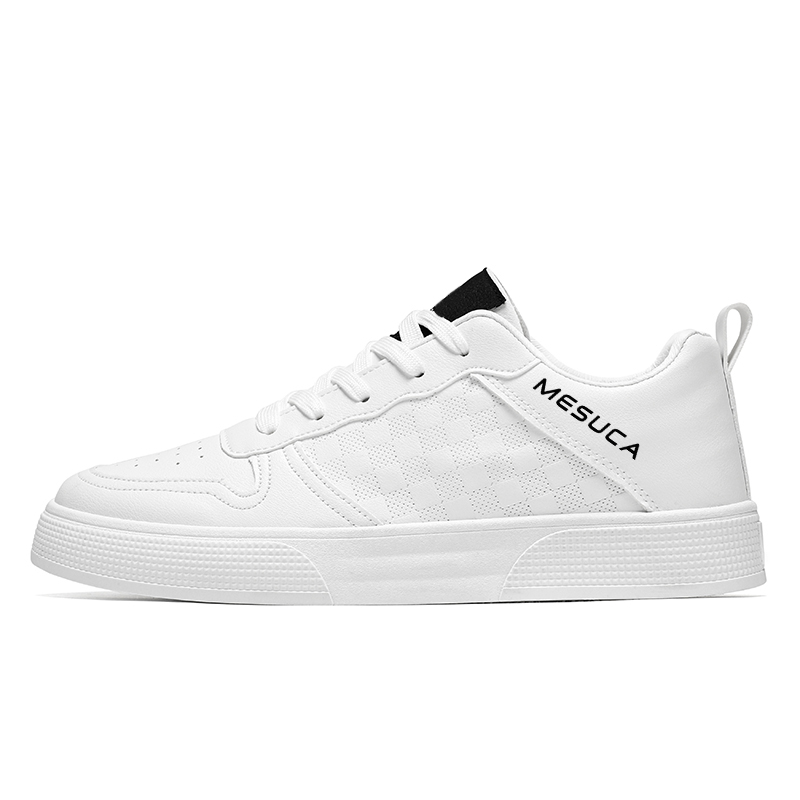 

Мужские кроссовки для скейтбординга, увеличивающие рост, устойчивые к истиранию, легкие, дышащие, нескользящие MESUCA, White
