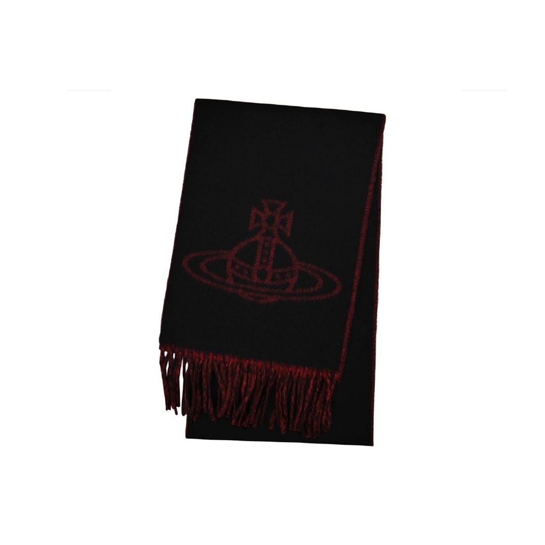

Vivienne Westwood Вязаный шарф унисекс черный, Black