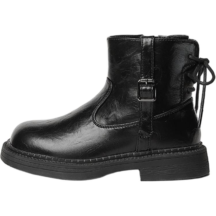 

Детские кожаные ботинки для детей Snoffy, черный