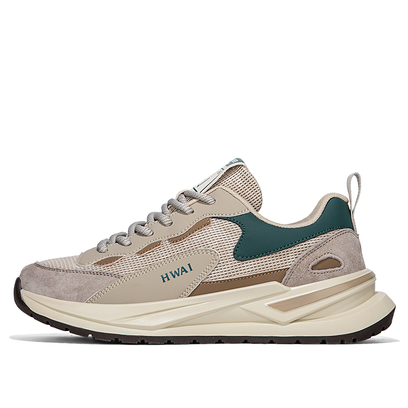 

Huanwei Мужские дышащие устойчивые к истиранию низкие кеды песочного цвета, цвет Sand