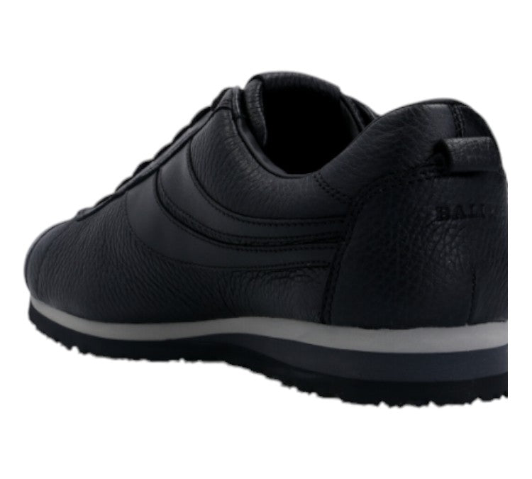 Bally Bredy 6231557 Мужские черные кроссовки из зернистой кожи оленя — фото 3