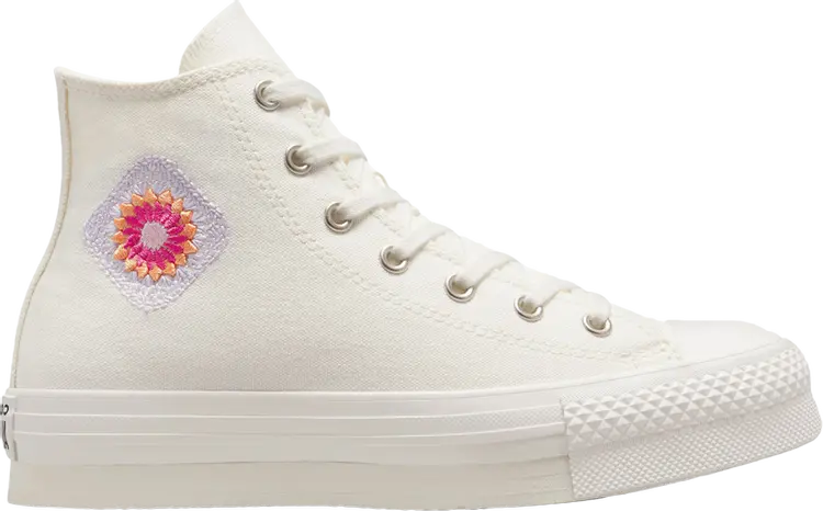 

Кроссовки Chuck Taylor All Star EVA Lift Platform High GS 'Festival Florals', кремовый