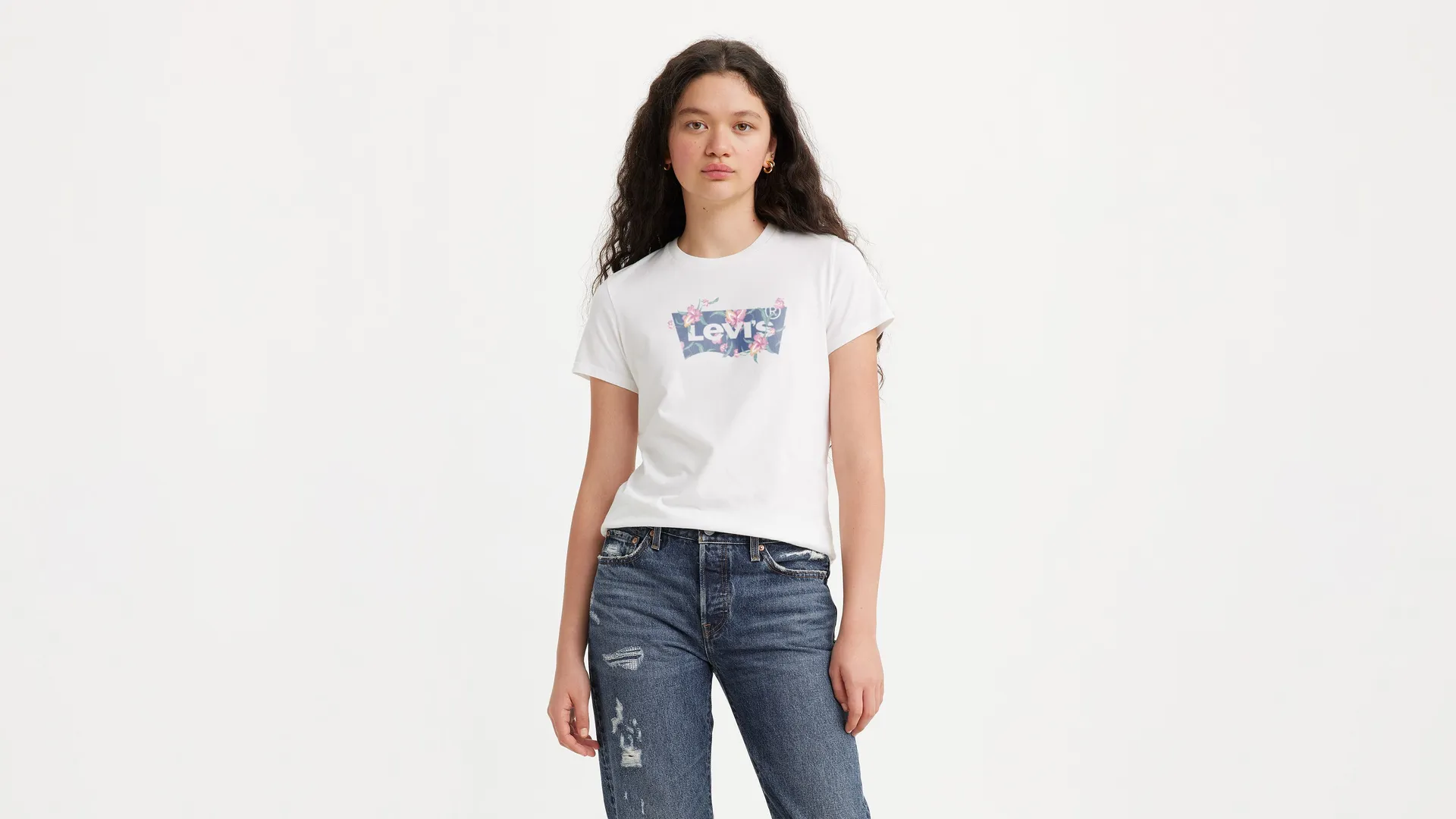 

Идеальная футболка Levi's, белый