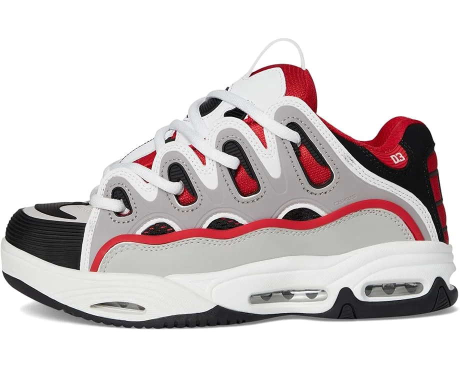 Кроссовки Osiris D3 2001, Red/White/GreySee Less — фото 4