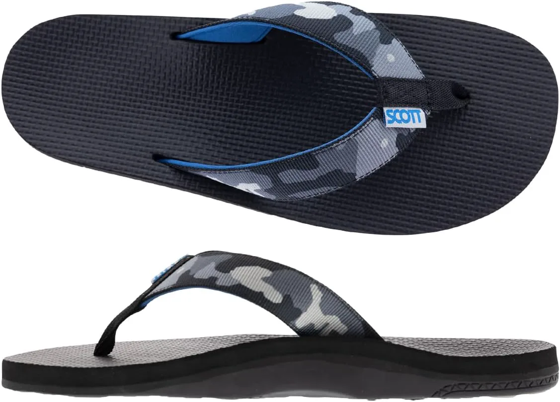 

Мужские сандалии Scott Hawaii Manoa | Подошва для любых поверхностей | Литой свод с тыльной поддержкой | Лямка с неопрена для комфорта в течение всего дня | Походные вьетнамки, черный