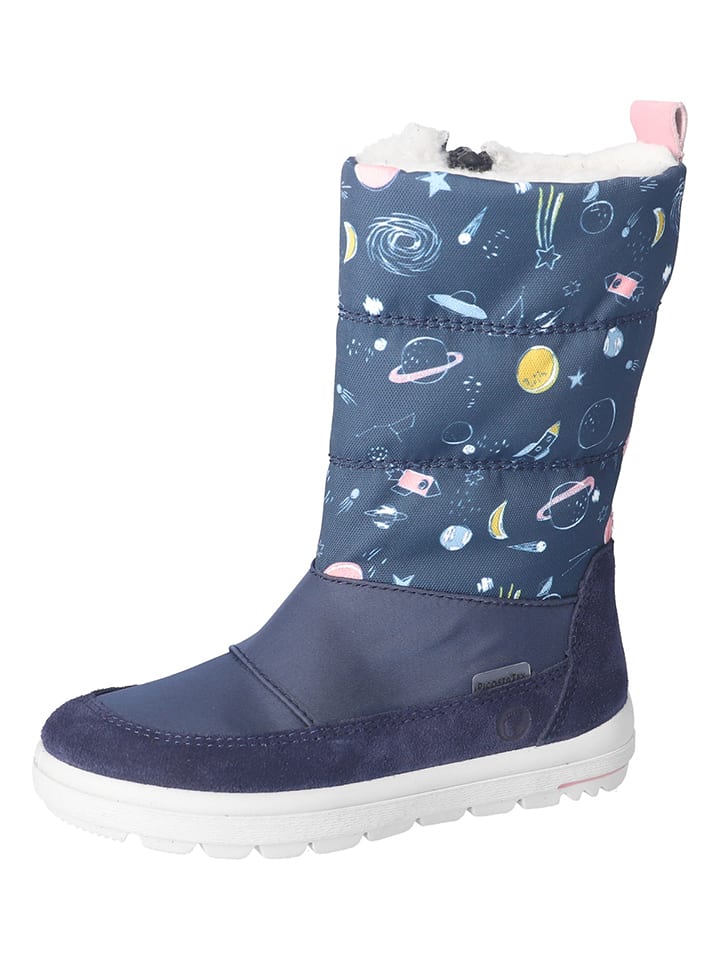 

Ricosta Кожаные зимние сапоги "Акия" темно-синего цвета