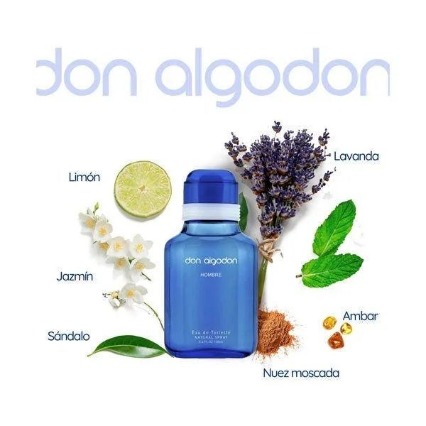 Туалетная вода для мужчин DON ALGODON Estuche Don Algodon Hombre 1 шт — фото 2