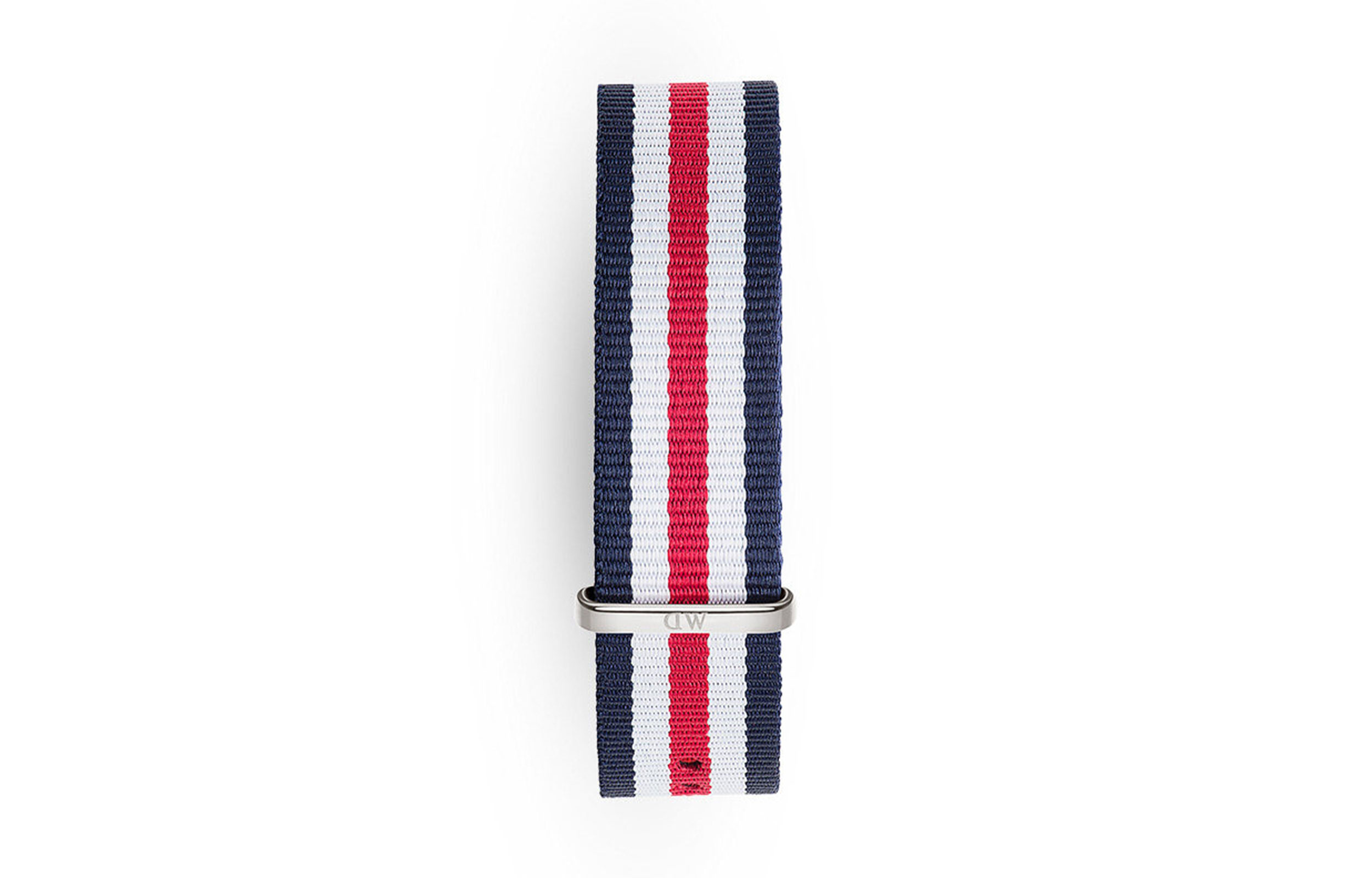 

Ремешок Daniel Wellington All Compatibility из материала Canvas DW/DanielWellington, 018-серебряный-tone buckle-синий белый красный tricolor-thin strap