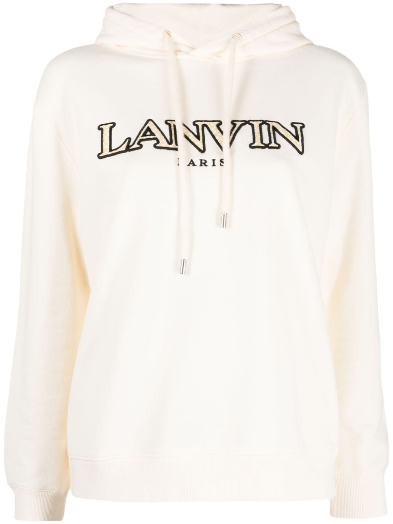 

Lanvin худи с вышитым логотипом, нейтральный цвет