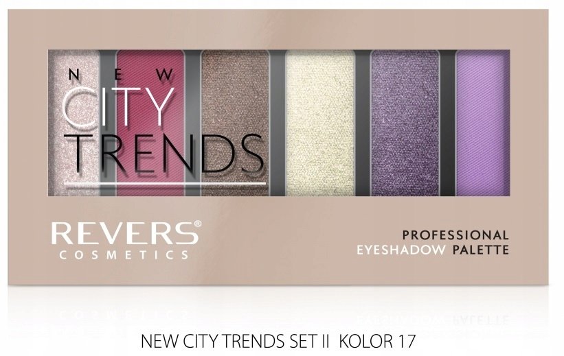 

Профессиональные тени для век 17 Revers City Trends Стойкие