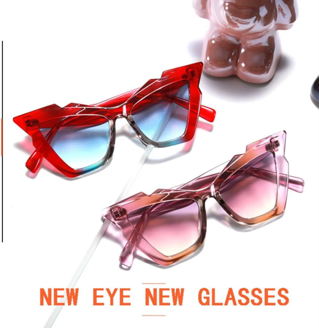 

Ретро солнцезащитные очки для женщин, красные, модные, красочные, винтажные, женские, с защитой от УФ-излучения UV400, женские и мужские VFDHN, T22148-c6